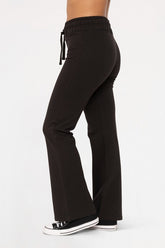 Mono B Women's Flared Drawstring Pants - Boho-Chic Comfort & Style